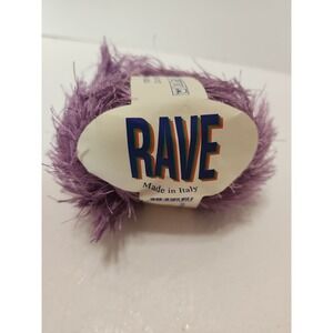 Rave Fun Fur Eyelash Yarn 1 Skeins Shade 743 (Lilac) Lot 1835